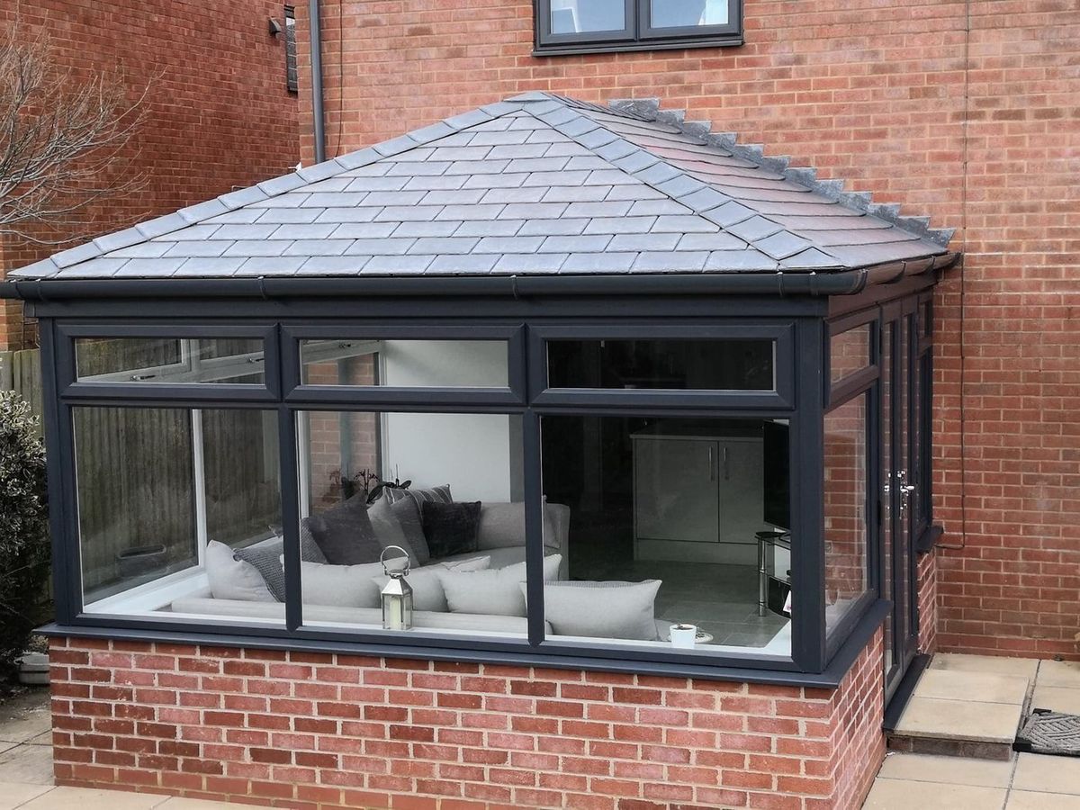 Tiled-roof conservatory